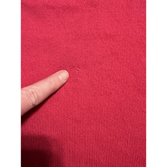 Lands' End Womens Pink 100% Cashmere Crew Neck Sweater XS Preppy Old Money Cozy - Picture 6 of 9